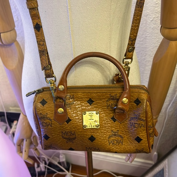 MCM Visetos Crossbody Barrel Bag - Picture 16 of 16